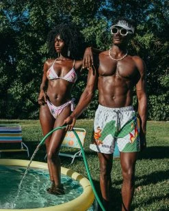 SPRAYGROUND® WTF ART SHOTO SWIM TRUNKS SWIMWEAR