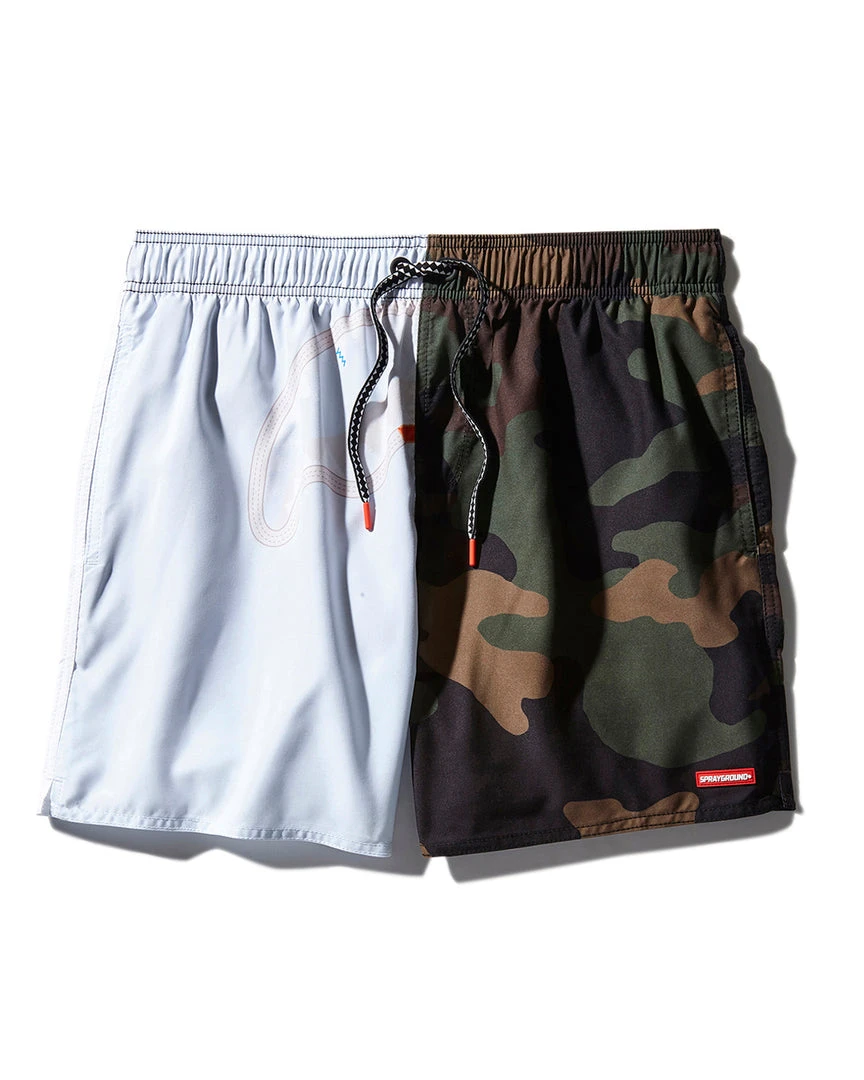 SPRAYGROUND® SPLIT BITE CAMO SHOTO SWIM TRUNKS SWIMWEAR SPRAYGROUND® SPLIT BITE CAMO SHOTO SWIM TRUNKS SWIMWEAR