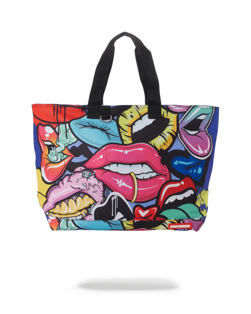 SPRAYGROUND® LIP SERVICE BEACH TOTE SPRAYGROUND® LIP SERVICE BEACH TOTE