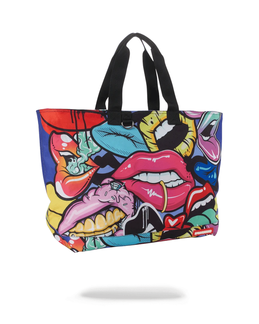 SPRAYGROUND® LIP SERVICE BEACH TOTE SPRAYGROUND® LIP SERVICE BEACH TOTE