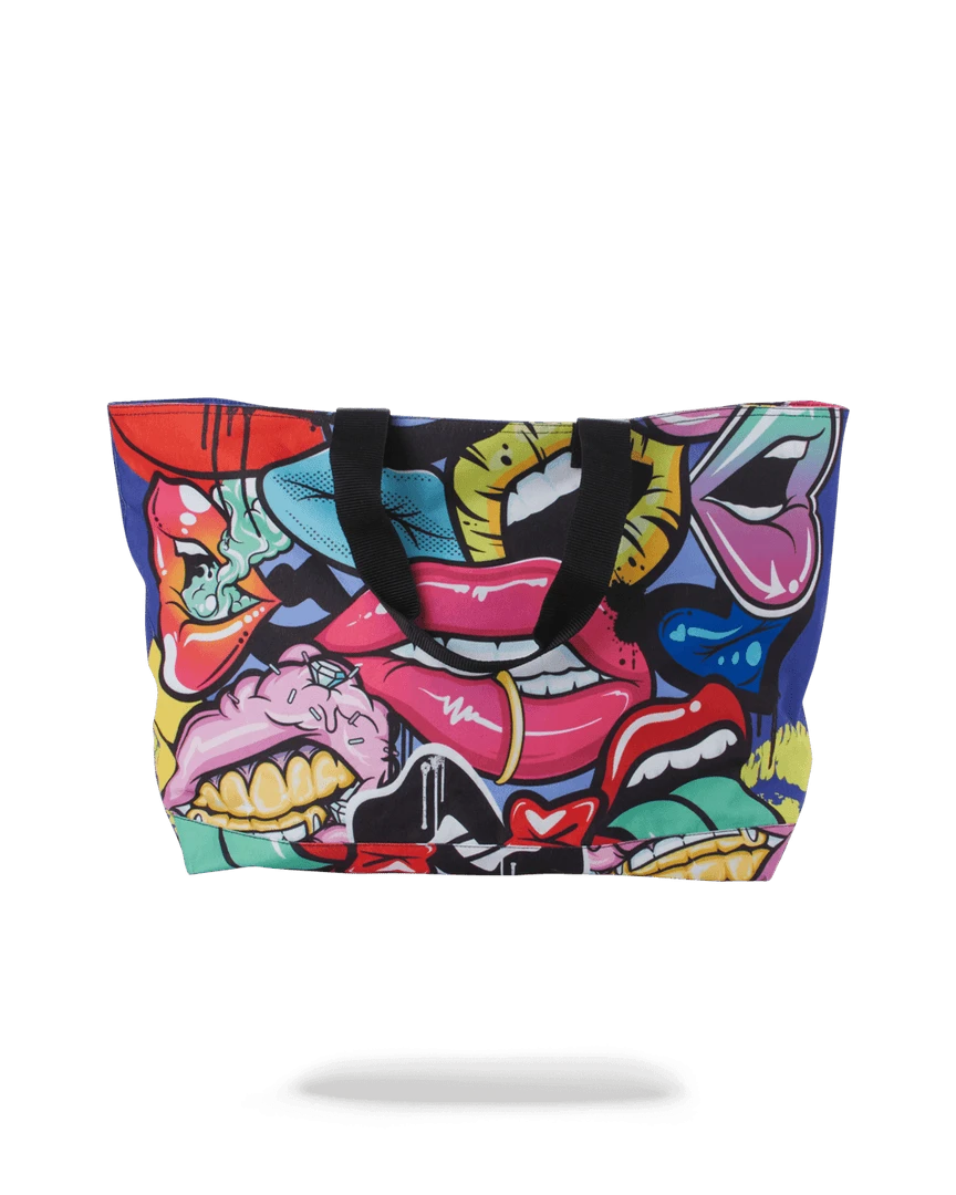 SPRAYGROUND® LIP SERVICE BEACH TOTE SPRAYGROUND® LIP SERVICE BEACH TOTE
