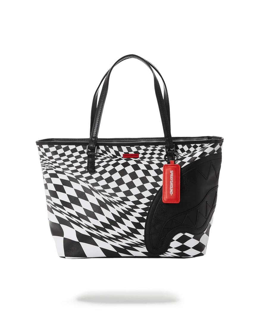 SPRAYGROUND® TRIPPY CHECK TOTE 1 SPRAYGROUND® TRIPPY CHECK TOTE