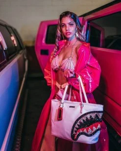 SPRAYGROUND® BAGS CLEARCUT TOTE (WHITE)