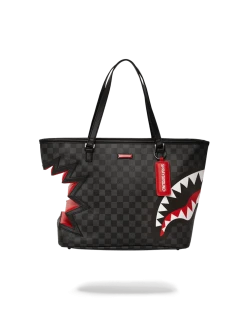 SPRAYGROUND® BAGS SHARK BITE SHARKS IN PARIS GRAY TOTE