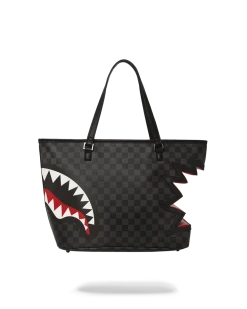 SPRAYGROUND® BAGS SHARK BITE SHARKS IN PARIS GRAY TOTE