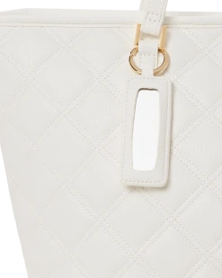 SPRAYGROUND® RIVIERA LE BLANC GOLD CHAIN SHARK TOTE 22 SPRAYGROUND® RIVIERA LE BLANC GOLD CHAIN SHARK TOTE