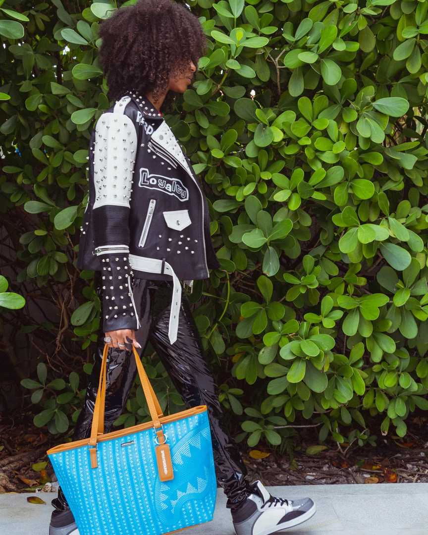 SPRAYGROUND® ILLUCHAINS TURQ TOTE BAGS 2 SPRAYGROUND® ILLUCHAINS TURQ TOTE BAGS