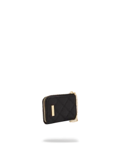 SPRAYGROUND® WALLETS NOIR QUILT GOLD CHAIN SHARK WALLET