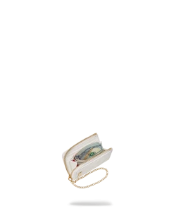 SPRAYGROUND® RIVIERA LE BLANC GOLD CHAIN SHARK WALLET