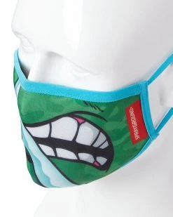 SPRAYGROUND® ADULT TMNT: LEONARDO SHARK FORM FITTING FACE-COVERING FACE MASKS