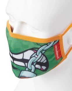 SPRAYGROUND® ADULT TMNT: MICHELANGELO SHARK FORM FITTING FACE-COVERING