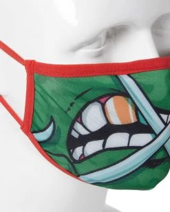 SPRAYGROUND® FACE MASKS ADULT TMNT: RAPHAEL SHARK FORM FITTING FACE-COVERING 9 SPRAYGROUND® FACE MASKS ADULT TMNT: RAPHAEL SHARK FORM FITTING FACE-COVERING