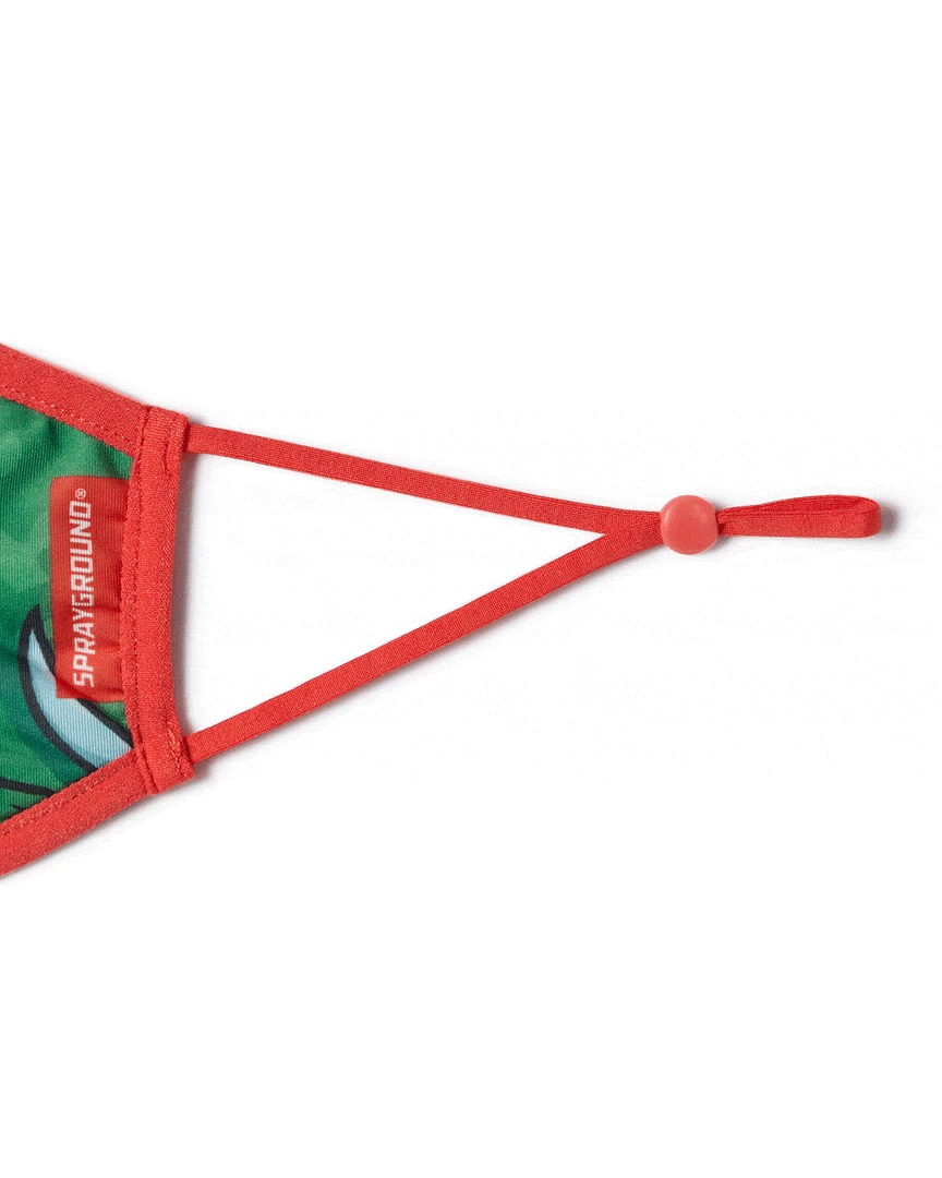 SPRAYGROUND® FACE MASKS ADULT TMNT: RAPHAEL SHARK FORM FITTING FACE-COVERING 6 SPRAYGROUND® FACE MASKS ADULT TMNT: RAPHAEL SHARK FORM FITTING FACE-COVERING
