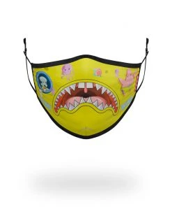 SPRAYGROUND® FACE MASKS ADULT SPONGEBOB JAPAN SHARK FORM FITTING FACE-COVERING