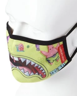 SPRAYGROUND® FACE MASKS ADULT SPONGEBOB JAPAN SHARK FORM FITTING FACE-COVERING