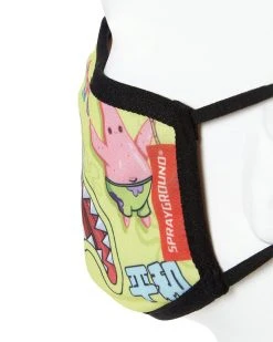SPRAYGROUND® FACE MASKS ADULT SPONGEBOB JAPAN SHARK FORM FITTING FACE-COVERING