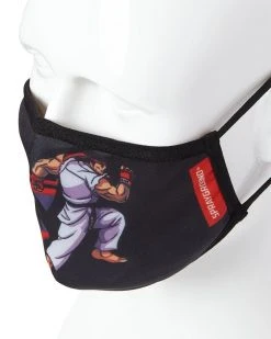 SPRAYGROUND® ADULT STREET FIGHTER RYU SHARK FORM FITTING FACE-COVERING