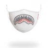 SPRAYGROUND® FACE MASKS TRINITY DIAMOND SHARK (WHT) POLYESTER FACE MASK
