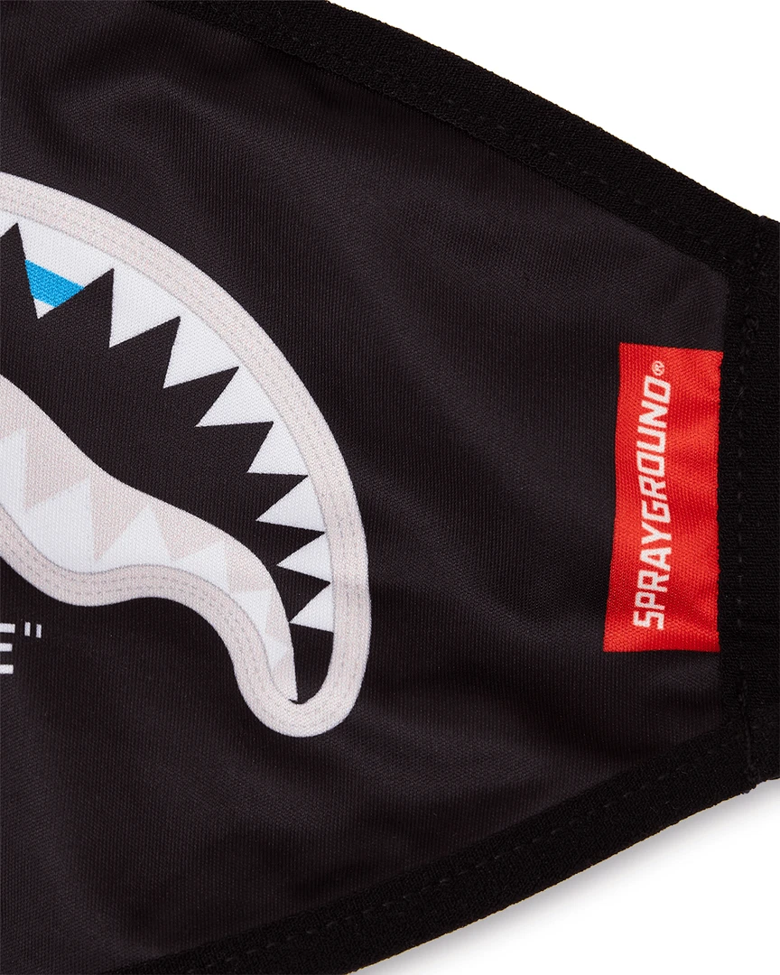 SPRAYGROUND® BITE ME SHARK (BLK) POLYESTER FACE MASK FACE MASKS SPRAYGROUND® BITE ME SHARK (BLK) POLYESTER FACE MASK FACE MASKS