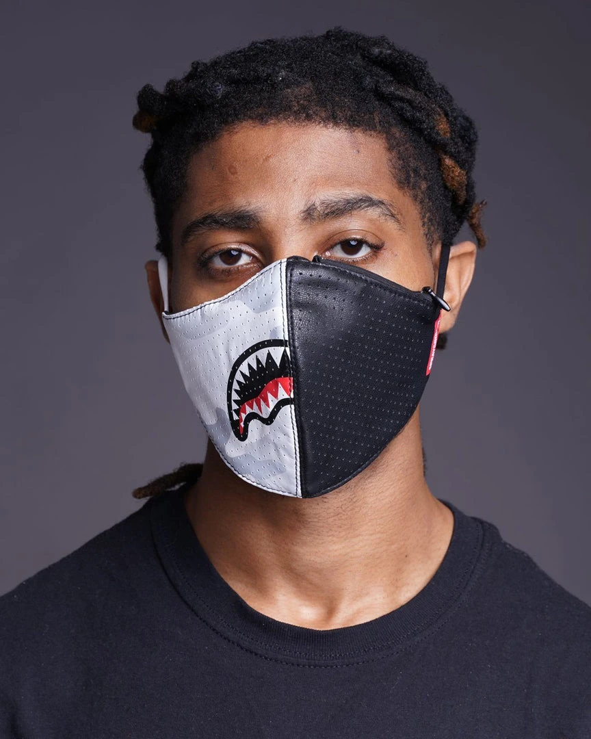 SPRAYGROUND® DAMAGE CONTROL STASH POCKET VEGAN LEATHER FACE MASK 6 SPRAYGROUND® DAMAGE CONTROL STASH POCKET VEGAN LEATHER FACE MASK