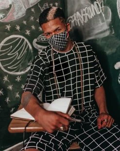 SPRAYGROUND® SHARKS IN PARIS (GRAY) VEGAN LEATHER FACE MASK FACE MASKS 15 SPRAYGROUND® SHARKS IN PARIS (GRAY) VEGAN LEATHER FACE MASK FACE MASKS