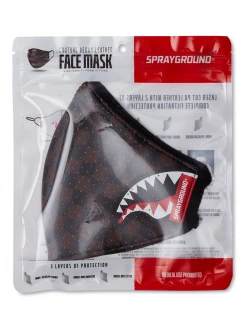 SPRAYGROUND® FACE MASKS SHARKS IN PARIS VEGAN LEATHER FACE MASK