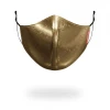 SPRAYGROUND® FACE MASKS GOLD MONEYGRAM VEGAN LEATHER FACE MASK