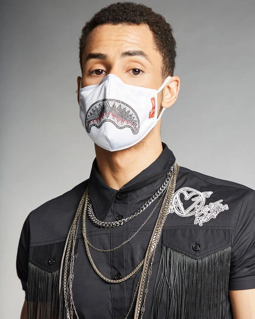 SPRAYGROUND® CLEARCUT FACE MASK (WHITE) 2 SPRAYGROUND® CLEARCUT FACE MASK (WHITE)