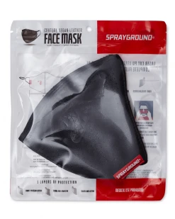 SPRAYGROUND® MIDNIGHT SHARK VEGAN LEATHER FACEMASK FACE MASKS 8 SPRAYGROUND® MIDNIGHT SHARK VEGAN LEATHER FACEMASK FACE MASKS