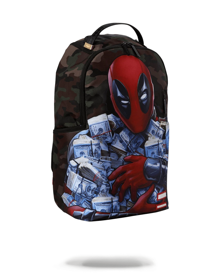 SPRAYGROUND® DEADPOOL: MONEY BOY BACKPACK SPRAYGROUND® DEADPOOL: MONEY BOY BACKPACK