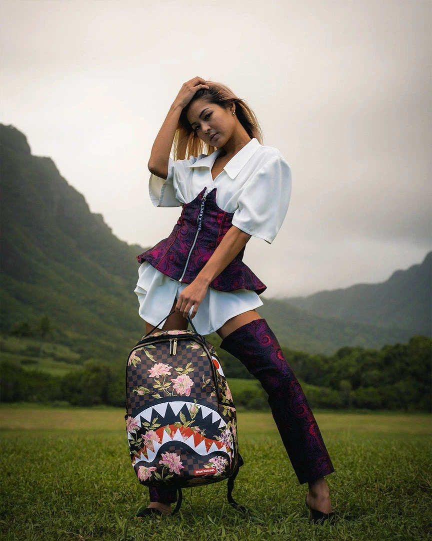 SPRAYGROUND® BAGS SHARKFLOWER DLX BACKPACK SPRAYGROUND® BAGS SHARKFLOWER DLX BACKPACK