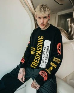 SPRAYGROUND® NO TRESPASSING KNIT CREW APPAREL+GEAR