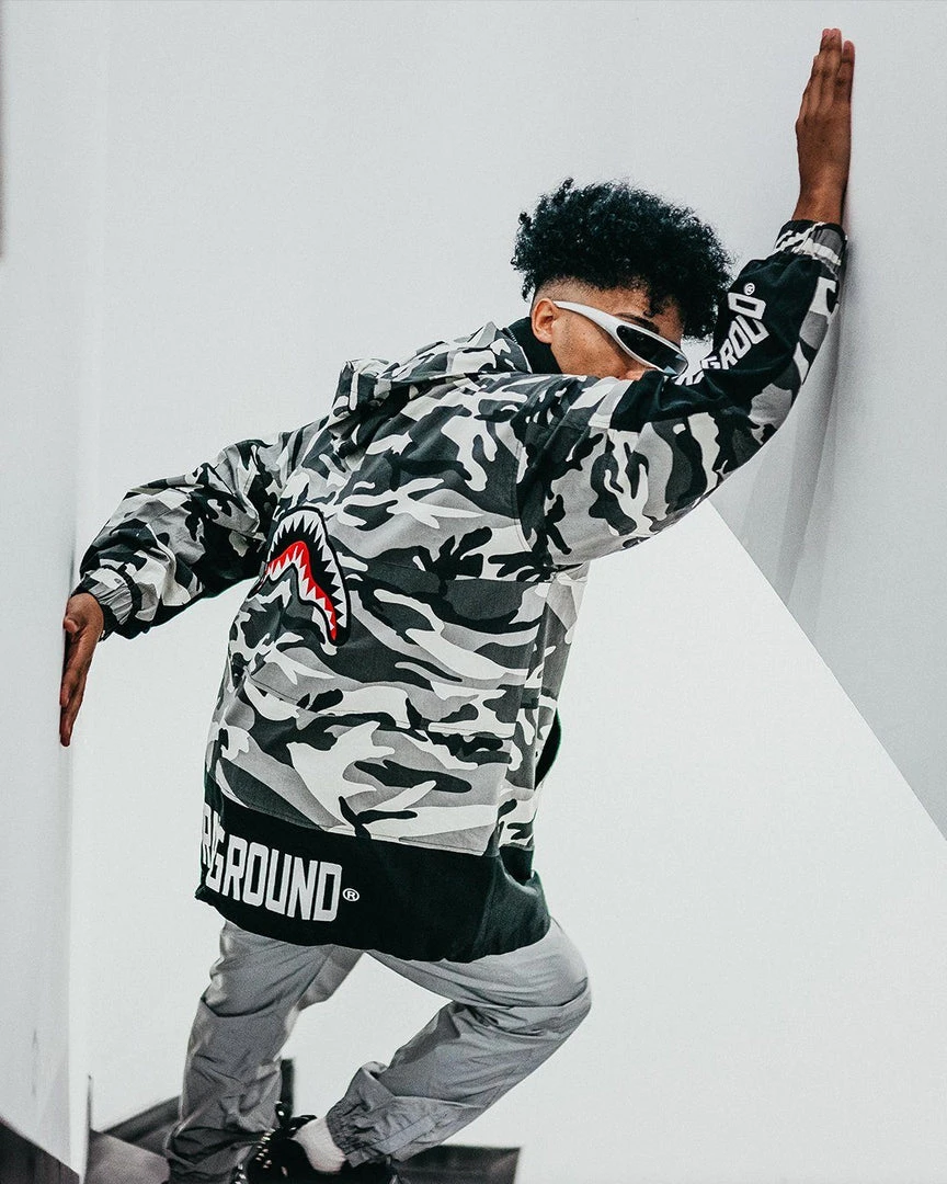 SPRAYGROUND® NIGHT CAMO PULLOVER ANORAK JACKET APPAREL+GEAR 9 SPRAYGROUND® NIGHT CAMO PULLOVER ANORAK JACKET APPAREL+GEAR