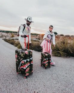 SPRAYGROUND® CARRY-ON LUGGAGE SHARKFLOWER 21.5” CARRY-ON SHARKNAUTICS LUGGAGE