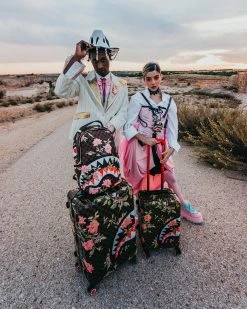 SPRAYGROUND® CARRY-ON LUGGAGE SHARKFLOWER 21.5” CARRY-ON SHARKNAUTICS LUGGAGE